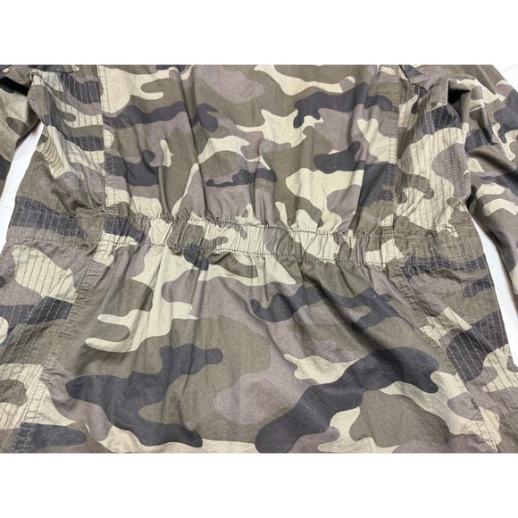 Love Tree Womens Camo Utility Field Jacket Green Cotton XL - Picture 3 of 8